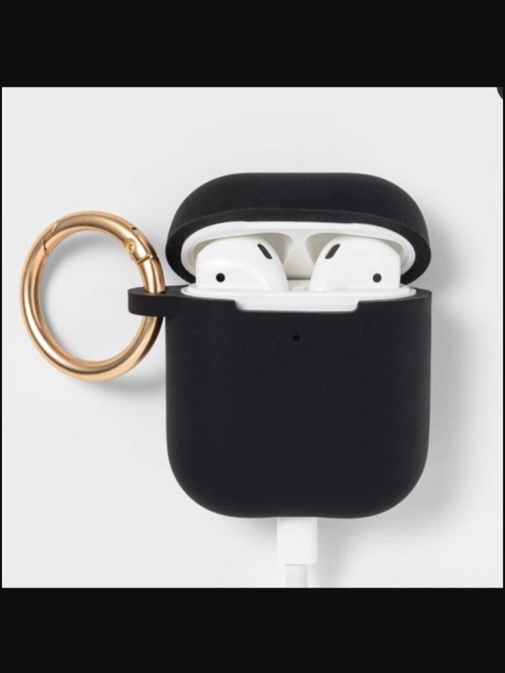 NIB heyday Black Earbud Case Cover for AirPods Gen 1 & Gen 2
